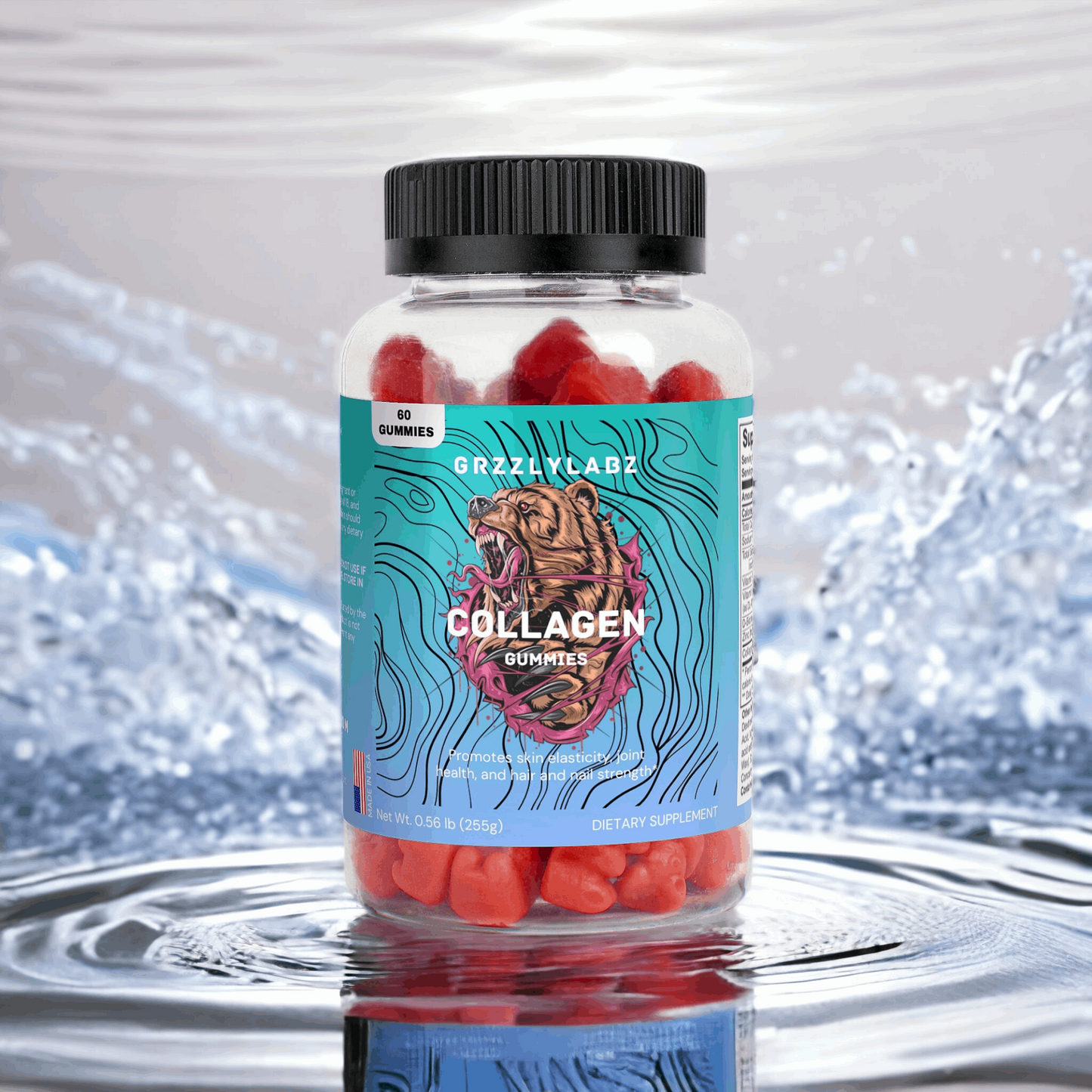 Gummies, collagen, Biotin, Vitalixy,Pectin Based